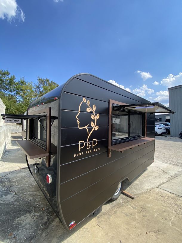 P&P Pour & More mobile coffee trailer in North Carolina